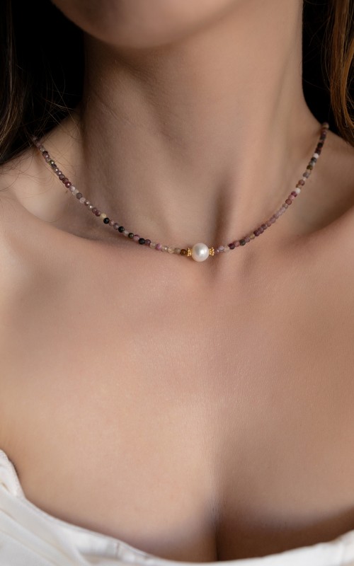 Grace tourmaline necklace 925°