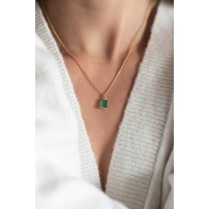 Green Onyx necklace 925°