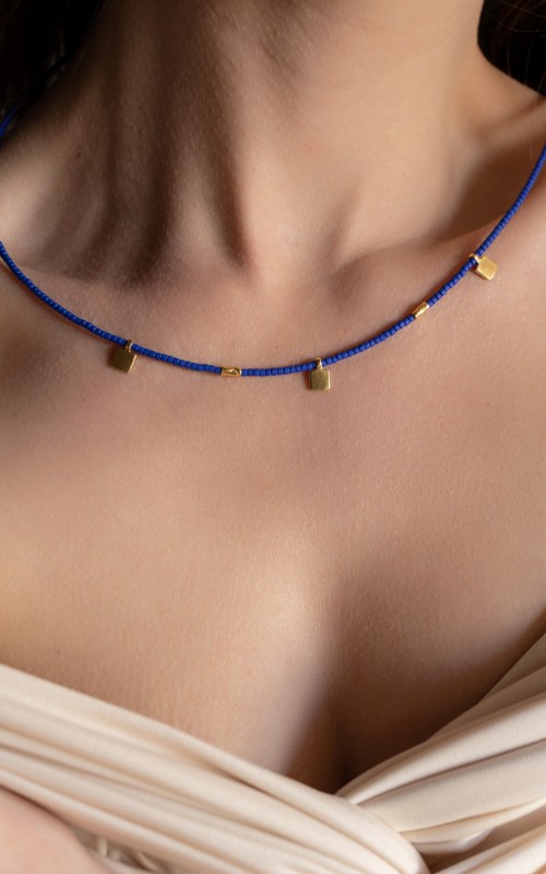Irma necklace 925° blue