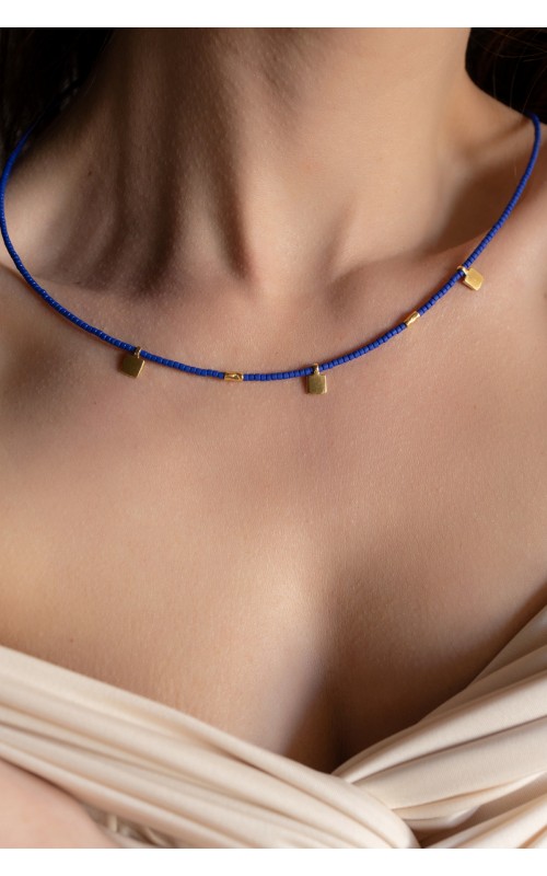 Irma necklace 925° blue