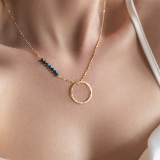 Karma Chrysocolla necklace 925° Necklaces