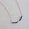 Lapis Lazulis pearl necklace 925° NECKLACES