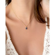 Lapis Lazulis Drop Necklace 925