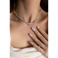 Amazonite Larimar necklace 925°