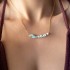 Larimar pearl necklace 925°