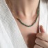 Malachite chain necklace 925°