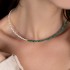 Malachite Pearls necklace 925°