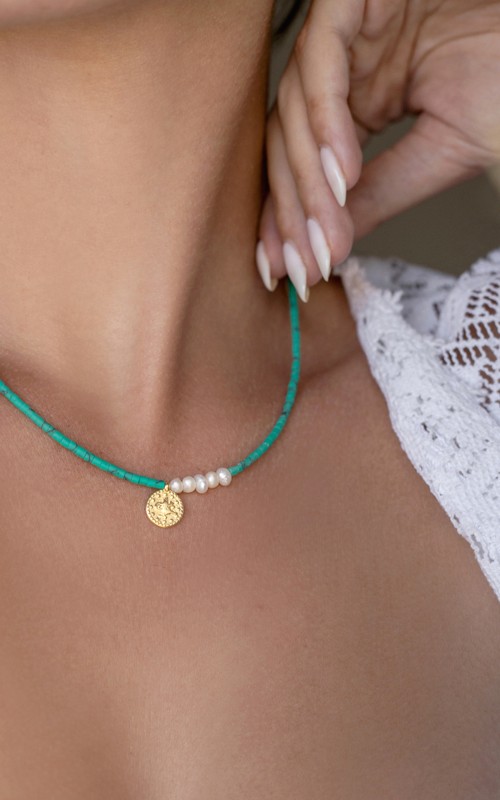 Maya necklace 925° green