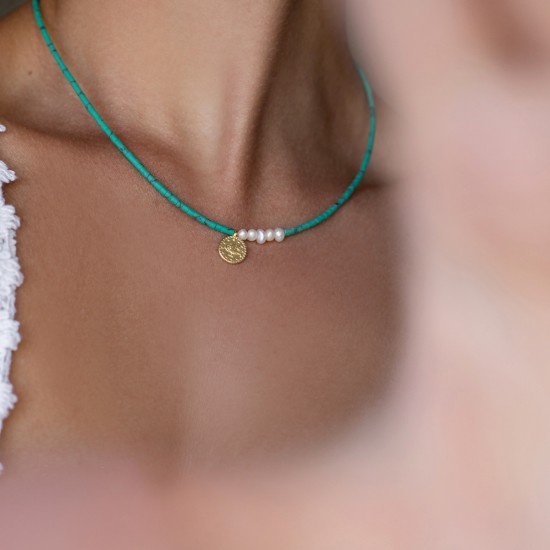 Maya necklace 925° green