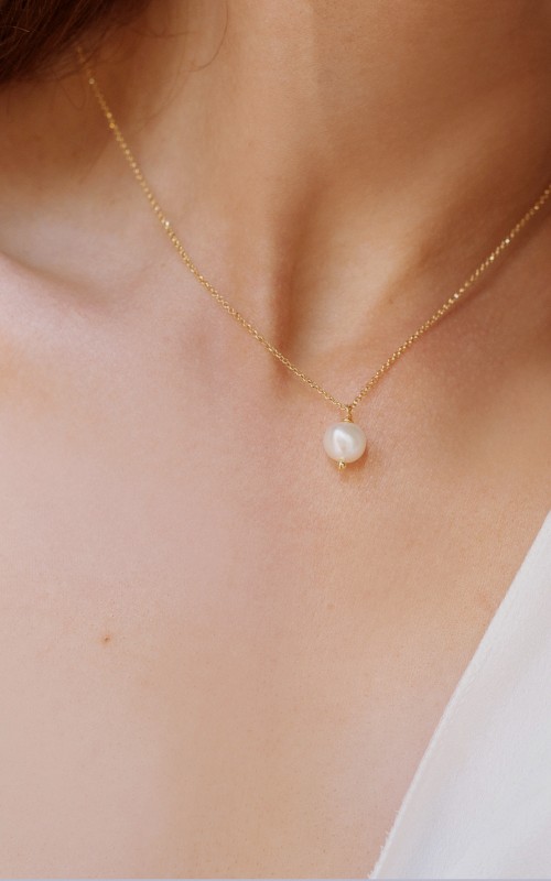 Minimal Pearl Necklace 925°