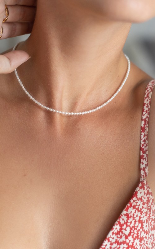Mini Pearls necklace 925°