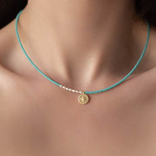 Maya necklace 925° Aqua  Necklaces