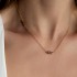 Minimal Tourmaline necklace 925°