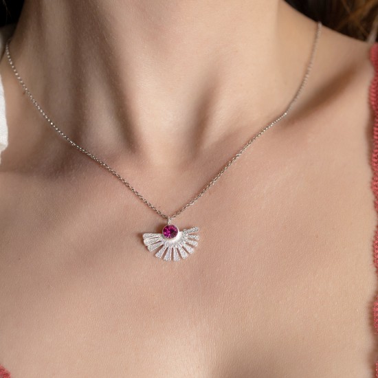 Rene necklace 925° Pink NECKLACES