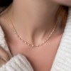 Rozario chain pearls necklace 925° Necklaces