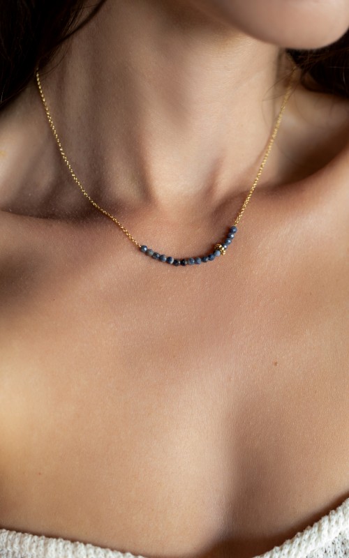 Sapphire necklace 925°