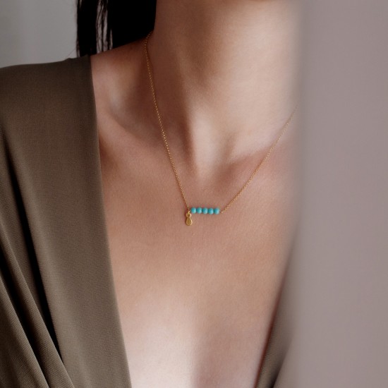 Turquoise necklace 925°