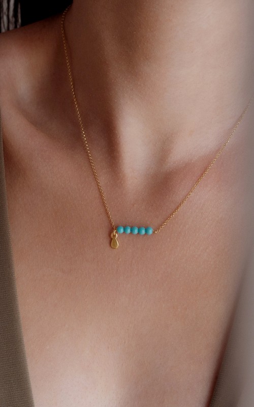Turquoise necklace 925°