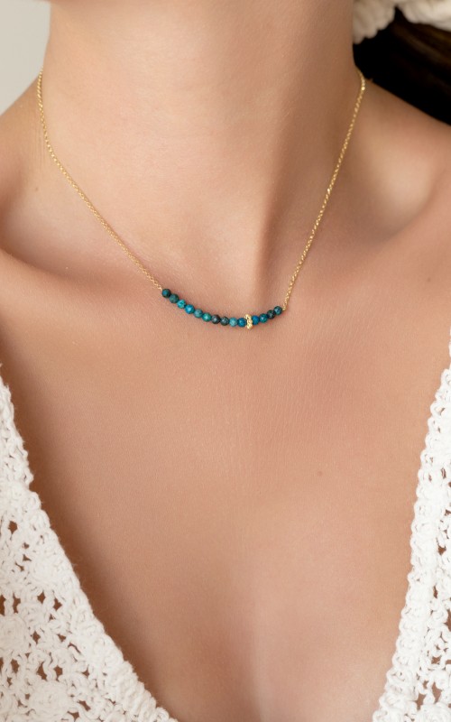 Chrysocolla Necklace 925°