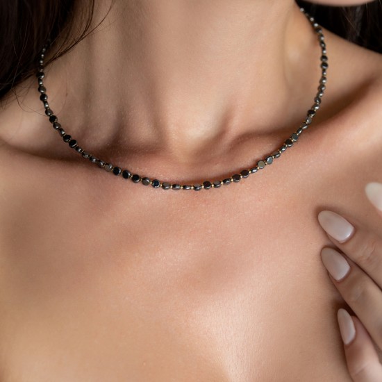 Hematite gold necklace Necklaces