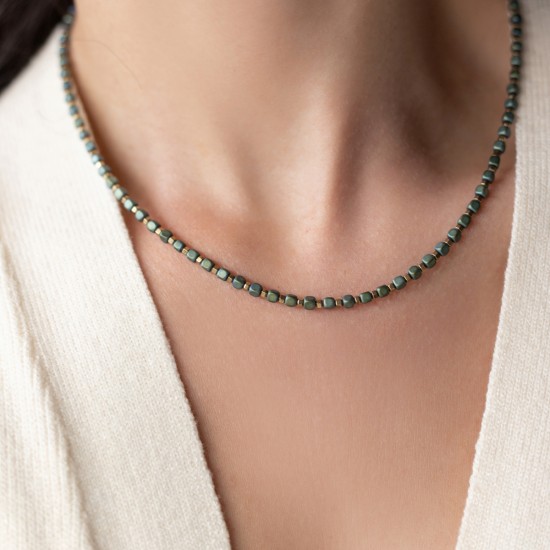 Hematite Green Necklace Necklaces