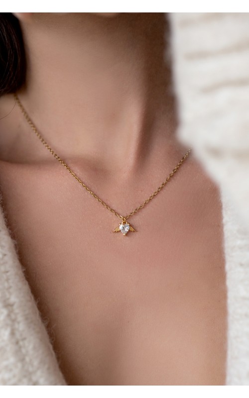Crystal love necklace