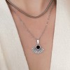 Black Daria Necklace silver Necklaces
