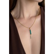 Francisca necklace petrol