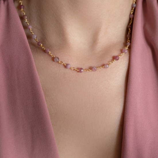 Pink Tourmaline necklace NECKLACES