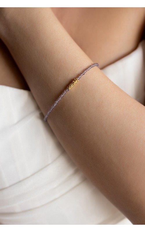 Amethyst gold bracelet 925°
