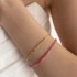 Double bracelet Pink Ruby 925°