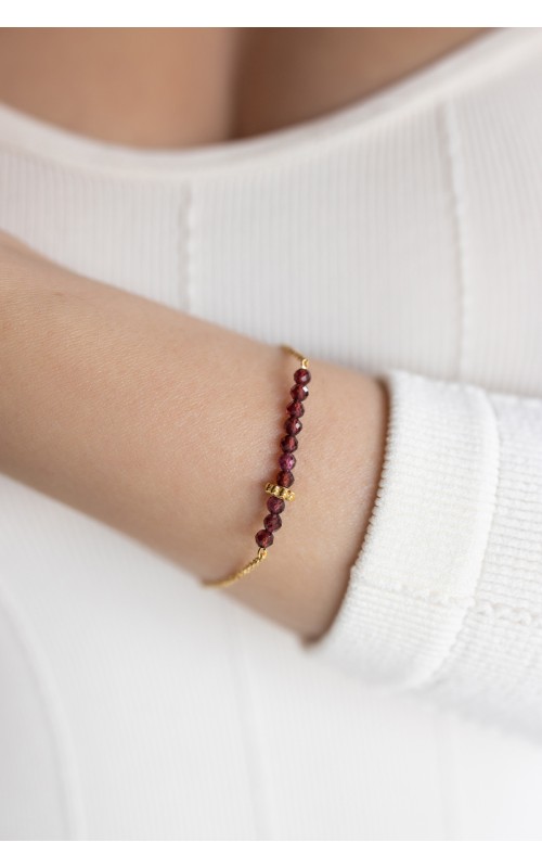 Garnet bracelet 925°