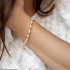 Gold pearls bracelet 925°