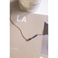 Lapis Lazulis bracelet 925°  gold