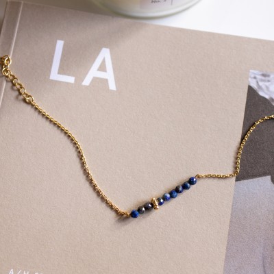 Lapis Lazulis bracelet 925° gold