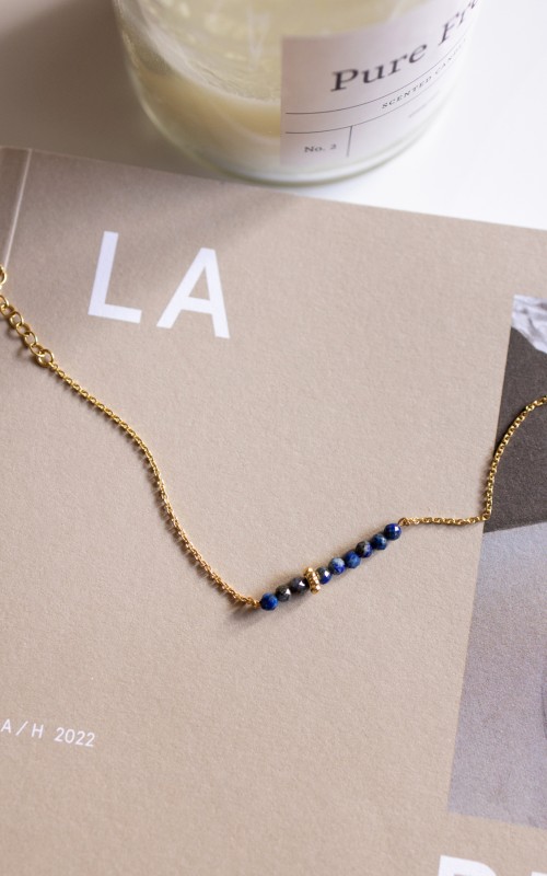 Lapis Lazulis bracelet 925° gold