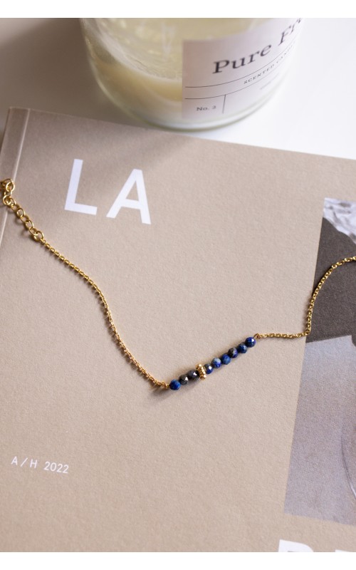 Lapis Lazulis bracelet 925°  gold