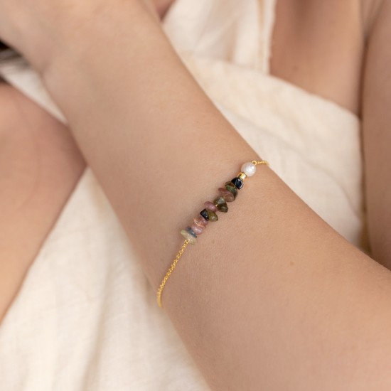 Tourmaline pearl bracelet 925° Bracelets