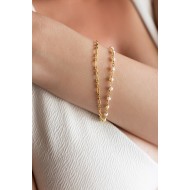 Double rozario pearl bracelet 925°