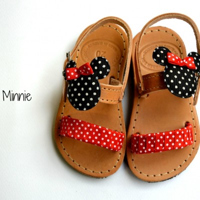 Handmade baby sandal Minnie 