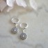 Boho silver minimal earrings 