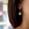 Boho silver minimal earrings 