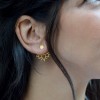 Σκουλαρίκια - Xειροποιητα κοσμηματα - Χειροποιητα Κοσμηματα - Ear Jackets Lotus Gold