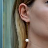 Long earrings freshwater pearls 
